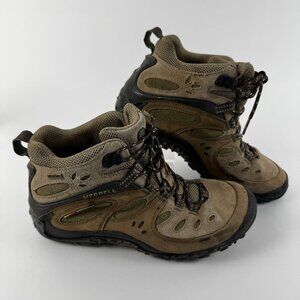 Merrell Chameleon Arc Mid Women's Hiking Trail Boots Brown Size 9.5 Vibram Soles